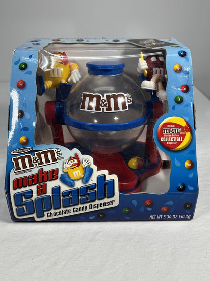M&M's Make a Splash Chocolate Candy Dispenser New in Box Mars Collectible
