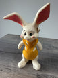Vintage 1968 Roy Des Bunny Blow Mold Vinyl Plastic Rabbit Piggy Coin Bank
