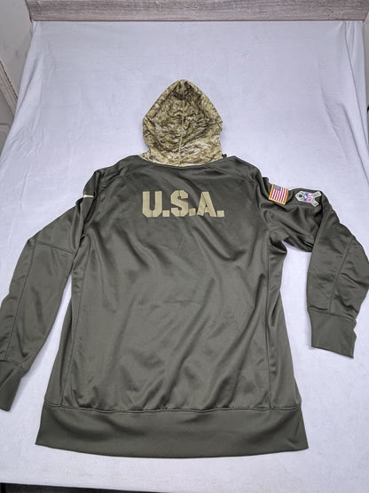 NIKE Miami Dolphins Salute to Service Hoodie Jacket Green Camo Size XL