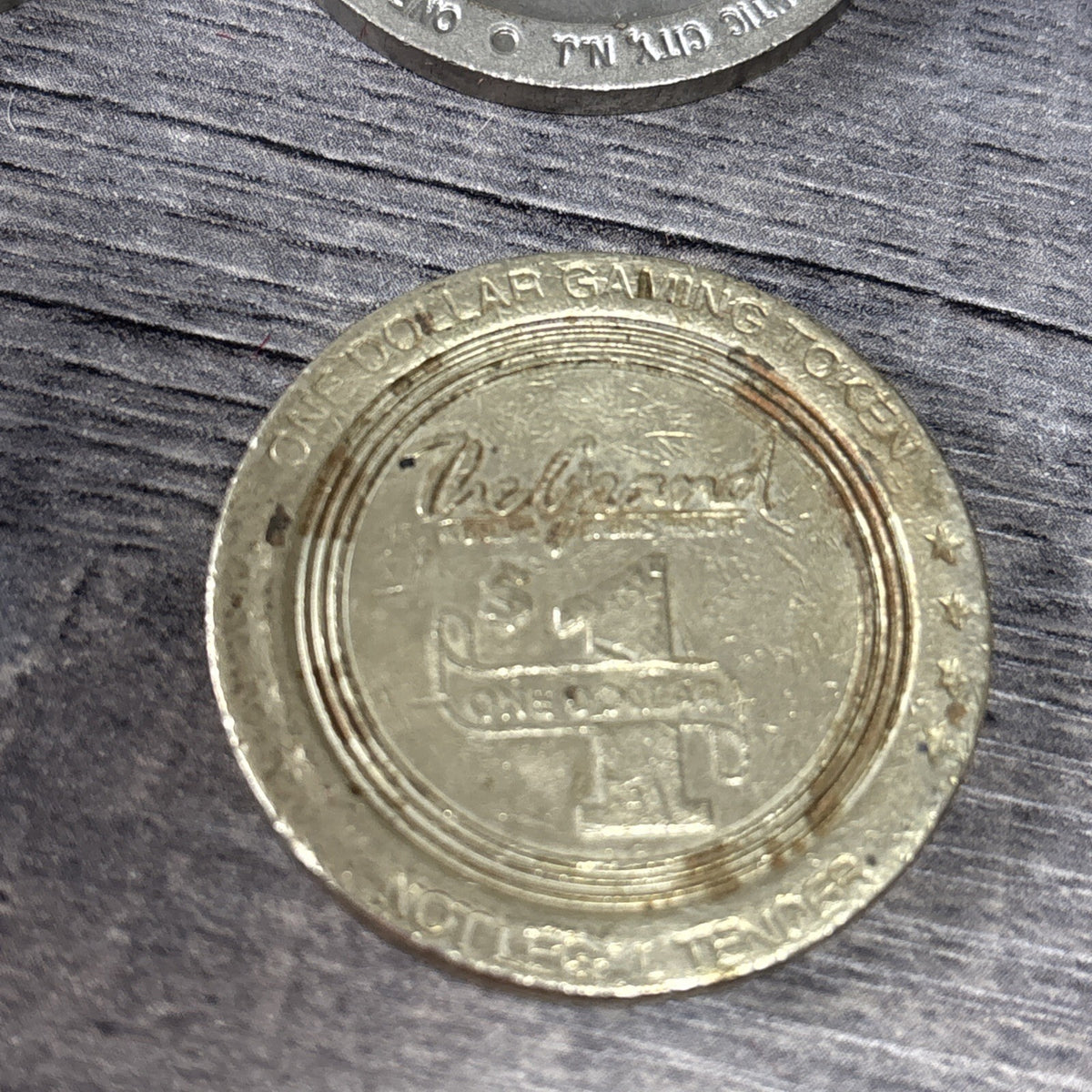 6 Vintage 1980s Caesars The Grand Atlantis Gold Tone Atlantic City Gaming Token
