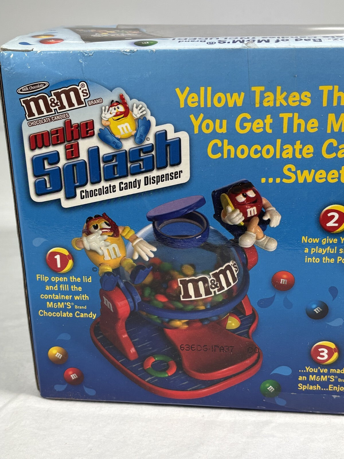 M&M's Make a Splash Chocolate Candy Dispenser New in Box Mars Collectible