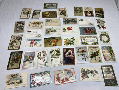 30+ Early 1900’s Christmas Postcard Lot German Tuck & Sons Sander & Feinberg