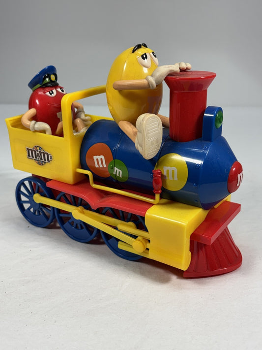 M&M's Candy Train Toy Vehicle with Red & Yellow Characters As IS Display