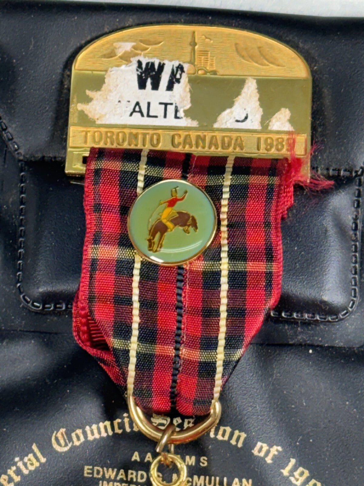 Vintage Shriners Imperial Council Session 1989 Toronto Canada Gold Tone Medal
