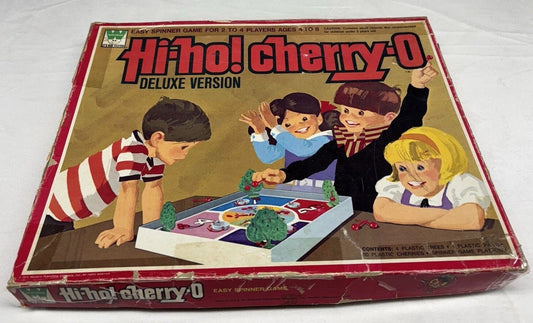 1972 Whitman Hi-Ho Cherry-O Deluxe Edition Vintage Board Game