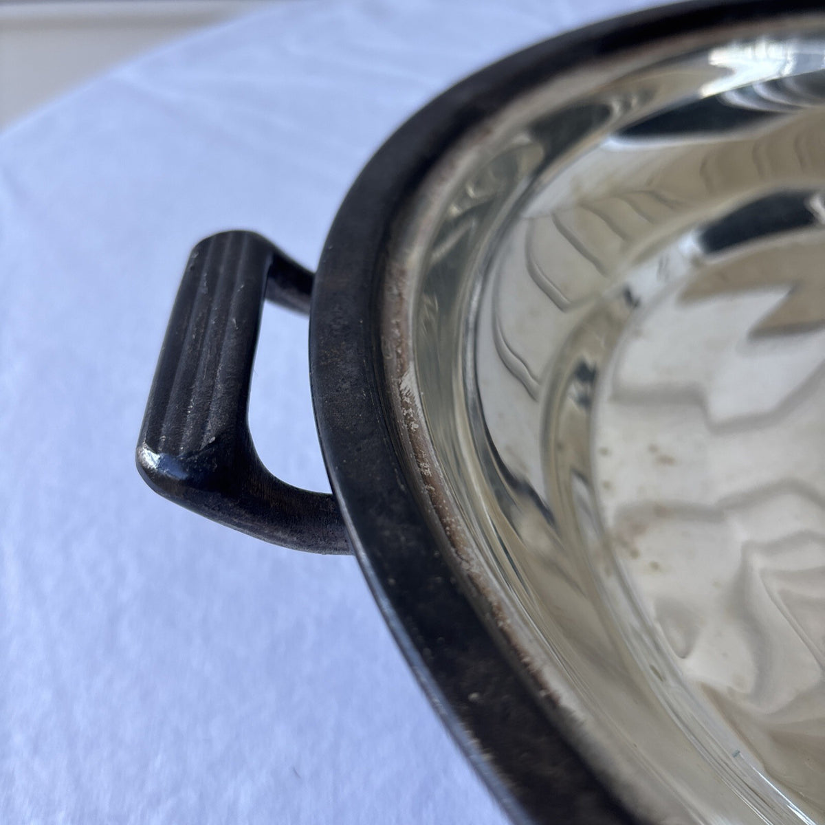 Vintage Leonard English Silver Silverplate Tray w/ Handles Serving Platter