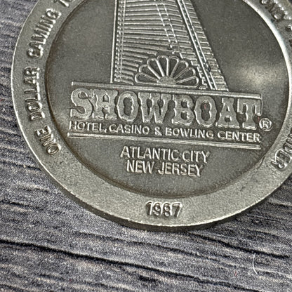 6 Vintage 1980s Caesars The Grand Atlantis Gold Tone Atlantic City Gaming Token