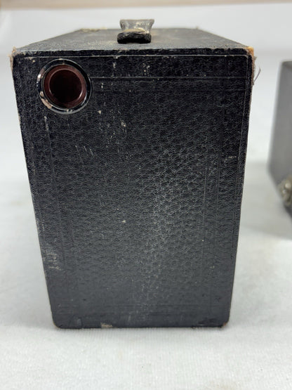 Vintage Eastman Kodak No 2A Brownie & six 20 Brownie Junior Camera Art Deco