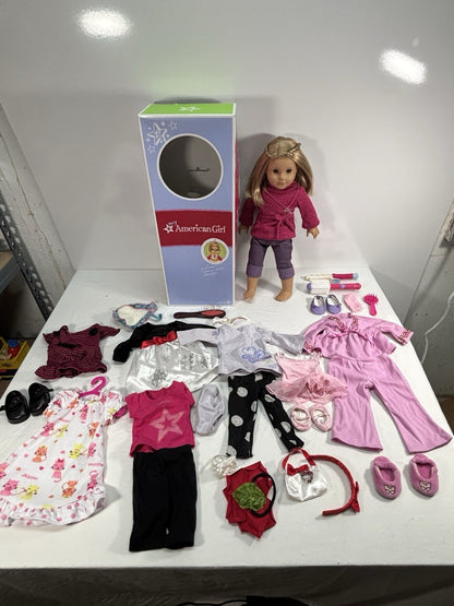 My American Girl Doll 18” Bundle with Outfits and Accessories Original Box Twin