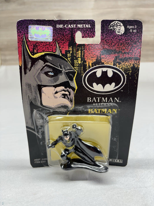 1992 Ertl Batman Returns Die-Cast Metal Figure – Batman – Factory Sealed Card