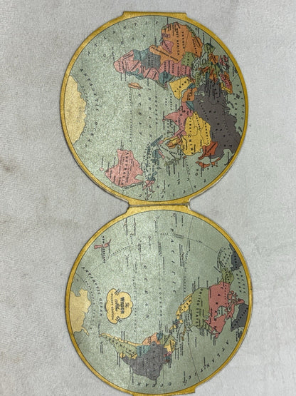 1942 Wilson That's All Whiskey Fold Open World Globe Advertising Booklet