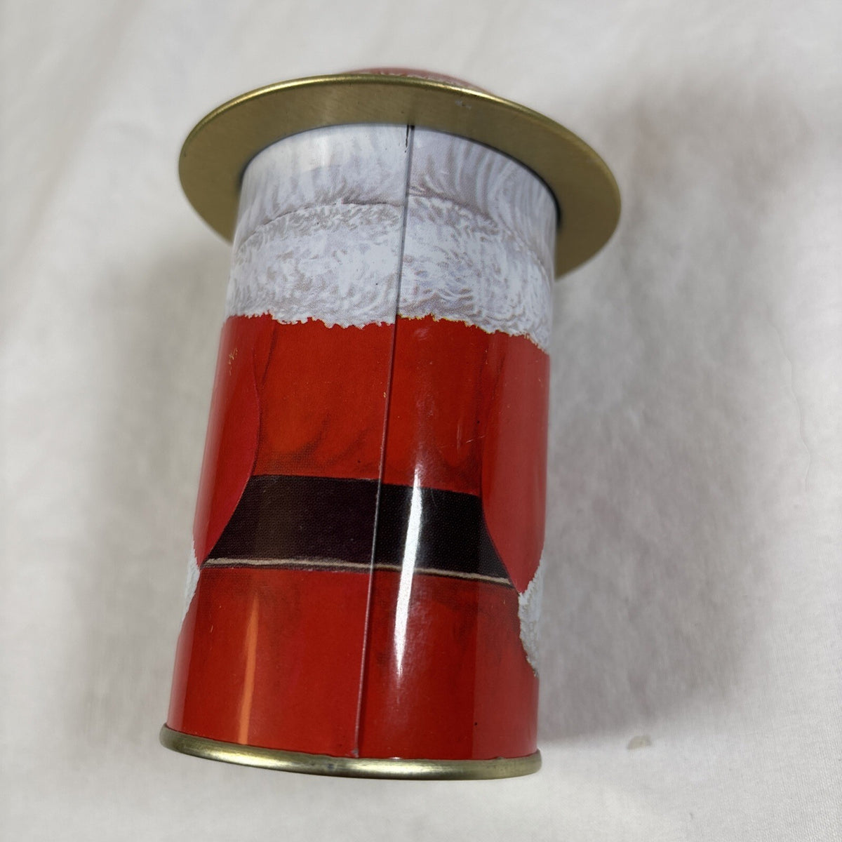 VTG 1986 B. Shackman & Co. NY Old Fashioned Santa Tins w/ Hat Cover Hong Kong