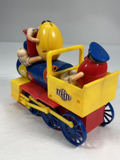 M&M's Candy Train Toy Vehicle with Red & Yellow Characters As IS Display