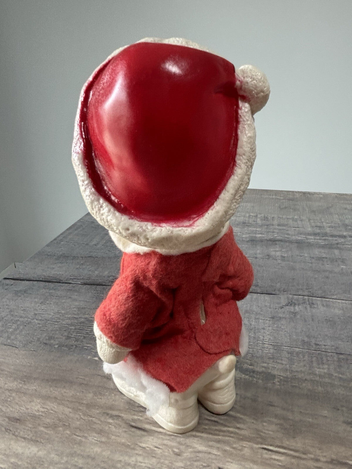 Vintage 1977 Mrs. Santa Dog Blow Mold Christmas Coin Money In The Bank Creative
