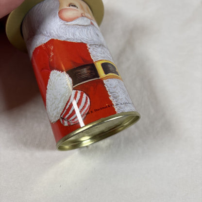 VTG 1986 B. Shackman & Co. NY Old Fashioned Santa Tins w/ Hat Cover Hong Kong