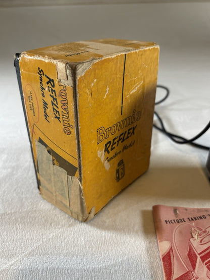 Brownie Reflex Synchro Model Kodak Camera Vintage Untested MADE IN USA