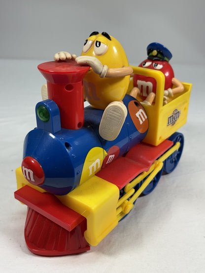 M&M's Candy Train Toy Vehicle with Red & Yellow Characters As IS Display