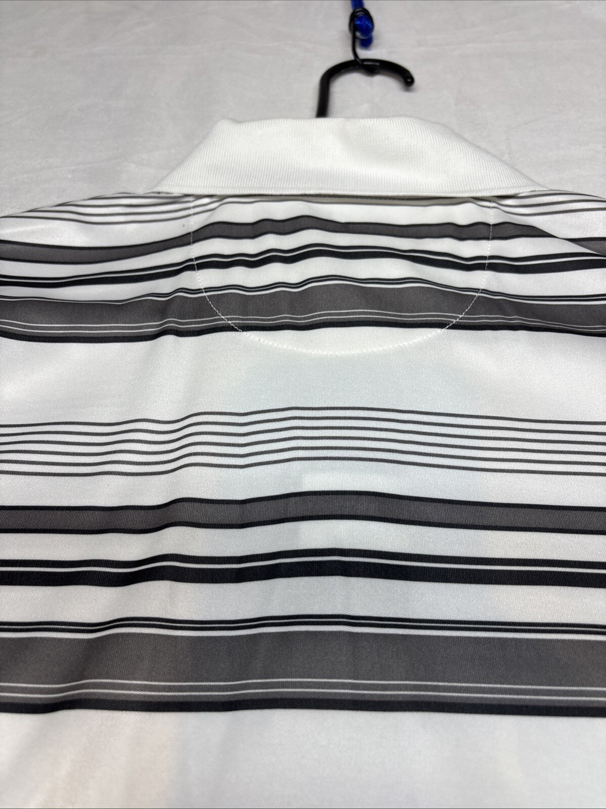 Ben Hogan Performance Men's Short Sleeve Golf Polo Shirt Sz M White Black Stripe