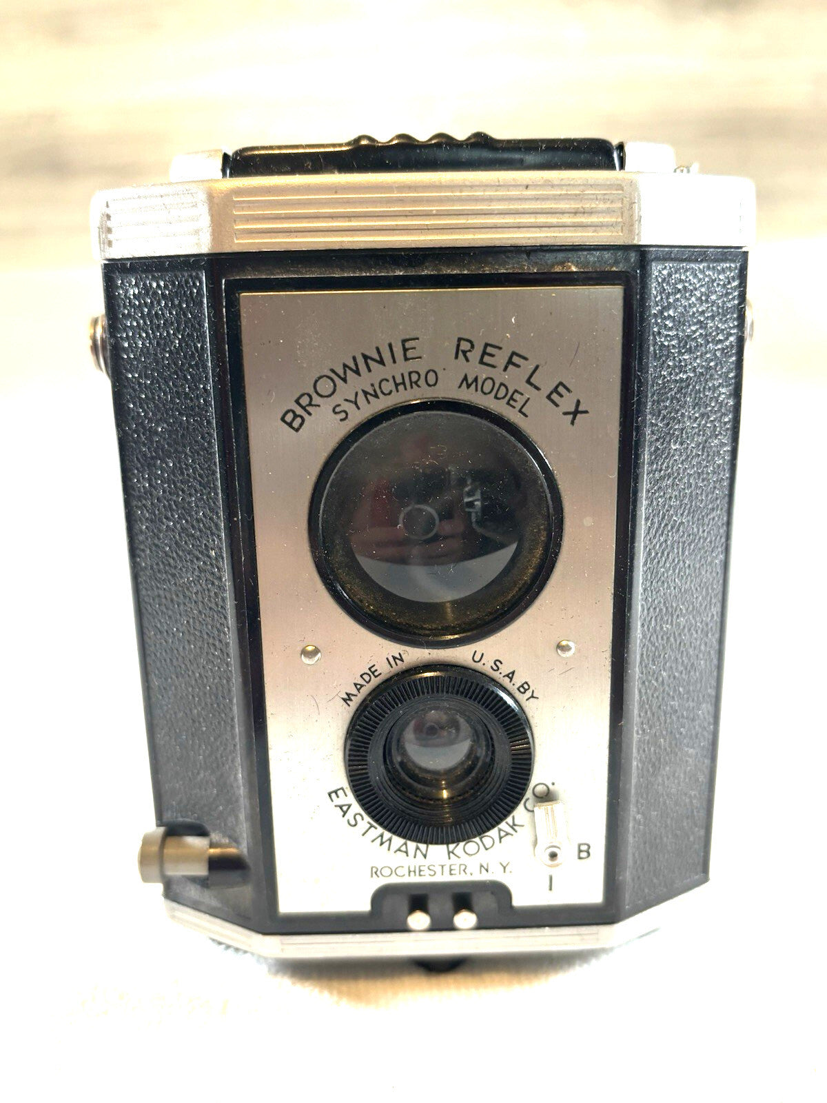 Brownie Reflex Synchro Model Kodak Camera Vintage Untested MADE IN USA