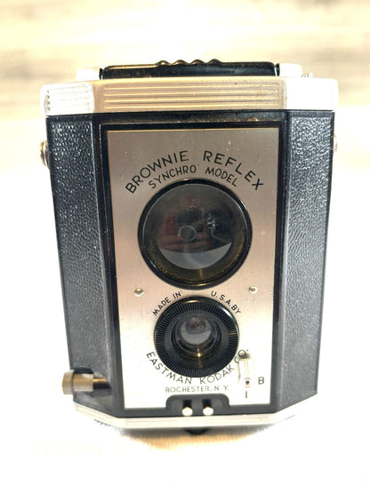 Brownie Reflex Synchro Model Kodak Camera Vintage Untested MADE IN USA