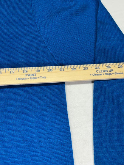 Puritan Blue Double Knit Striped Crewneck Sweater