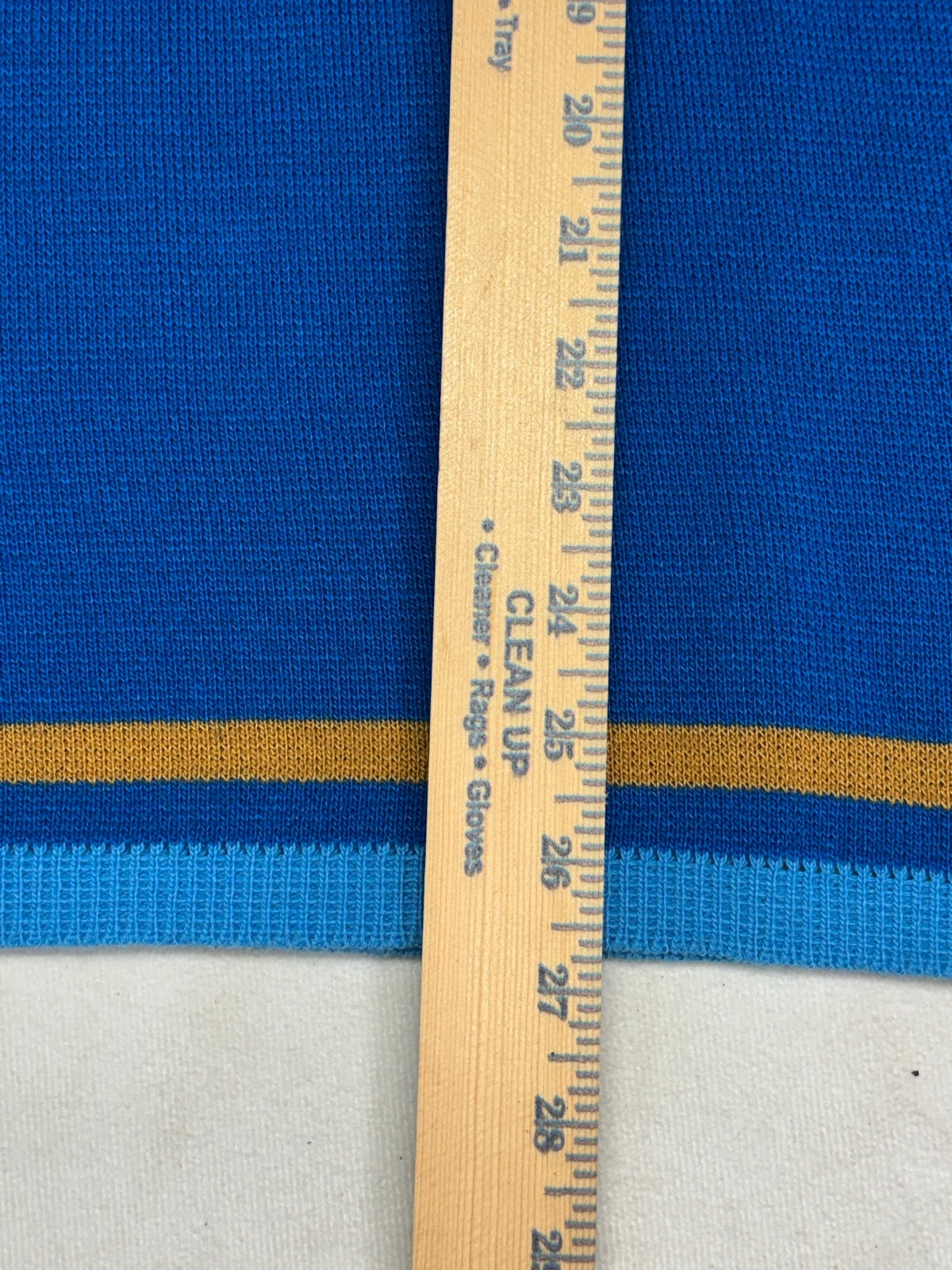 Puritan Blue Double Knit Striped Crewneck Sweater
