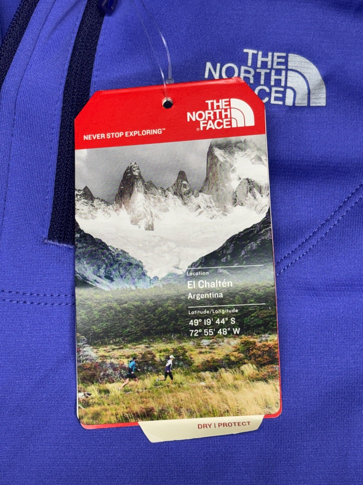 The North Face women's purple running 1/4-zip long sleeve top Performance