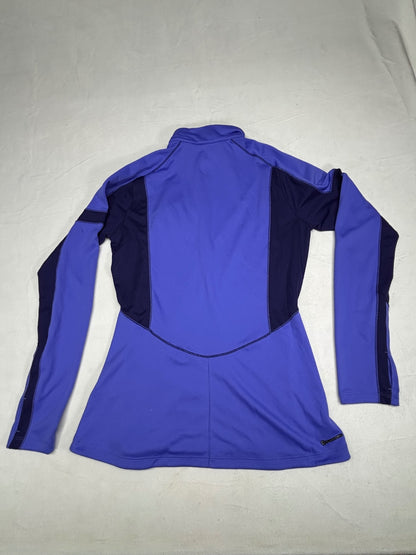 The North Face women's purple running 1/4-zip long sleeve top Performance