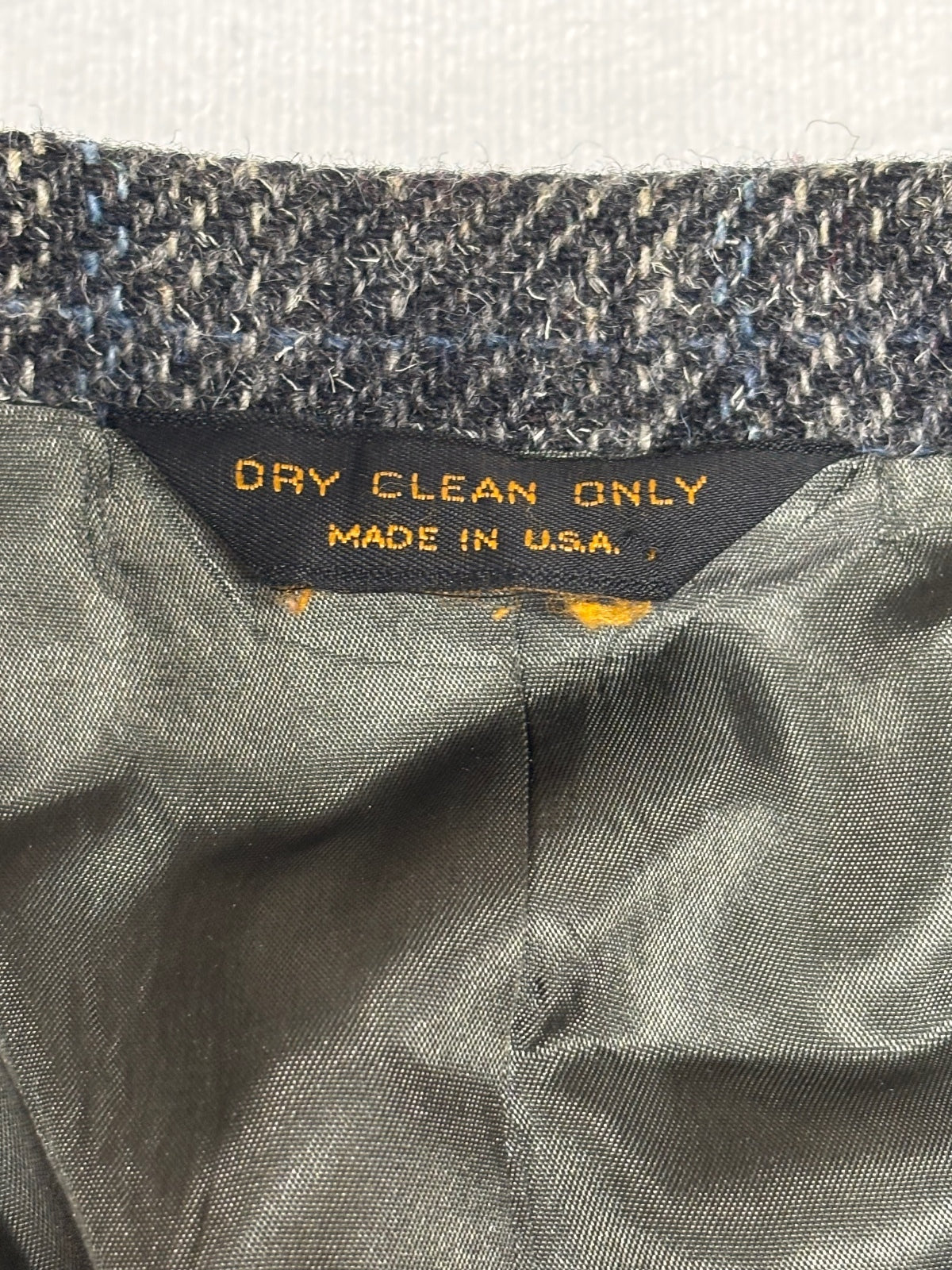Robert Stock 100% Wool Gray Tweed Sport Coat Blazer