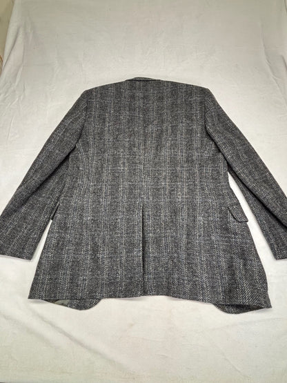 Robert Stock 100% Wool Gray Tweed Sport Coat Blazer