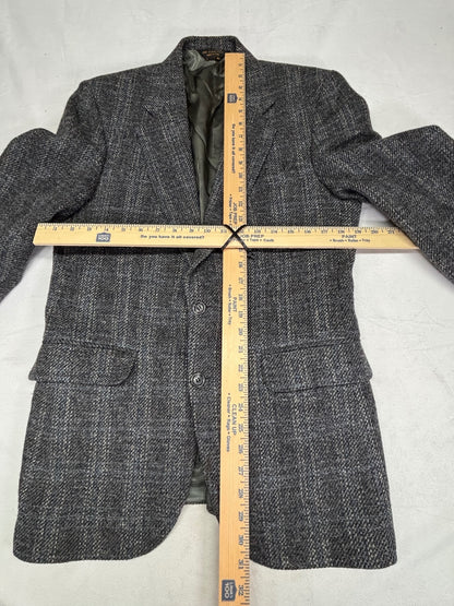 Robert Stock 100% Wool Gray Tweed Sport Coat Blazer