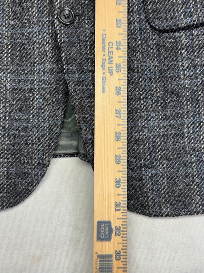 Robert Stock 100% Wool Gray Tweed Sport Coat Blazer
