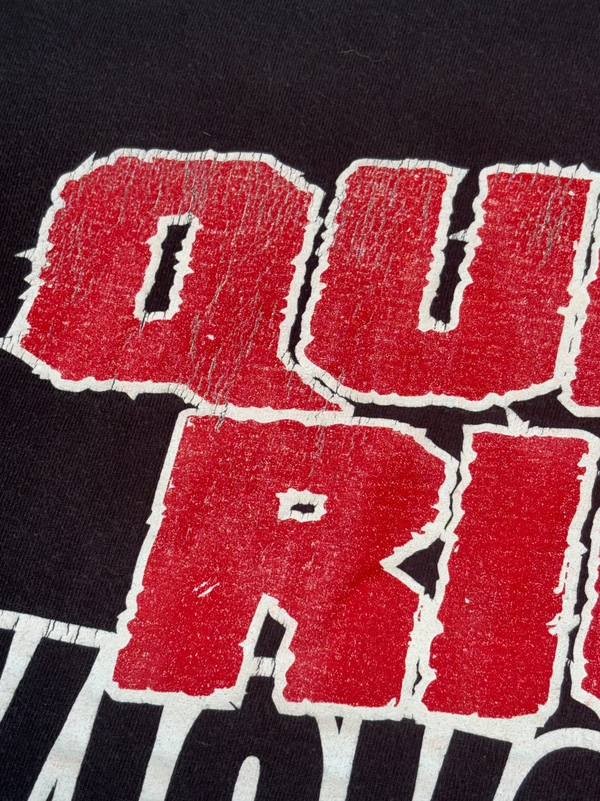 Vintage 2002 Quiet Rot Kick Ass black graphic T-shirt Hanes XL