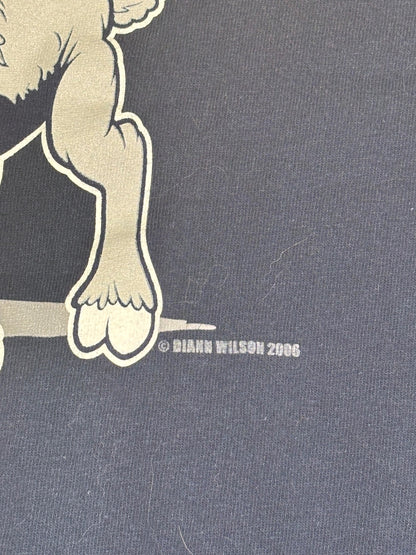 Vintage 2006 Gildan Heavy Cotton Navy Football Blue T-shirt Diane Wilson Design
