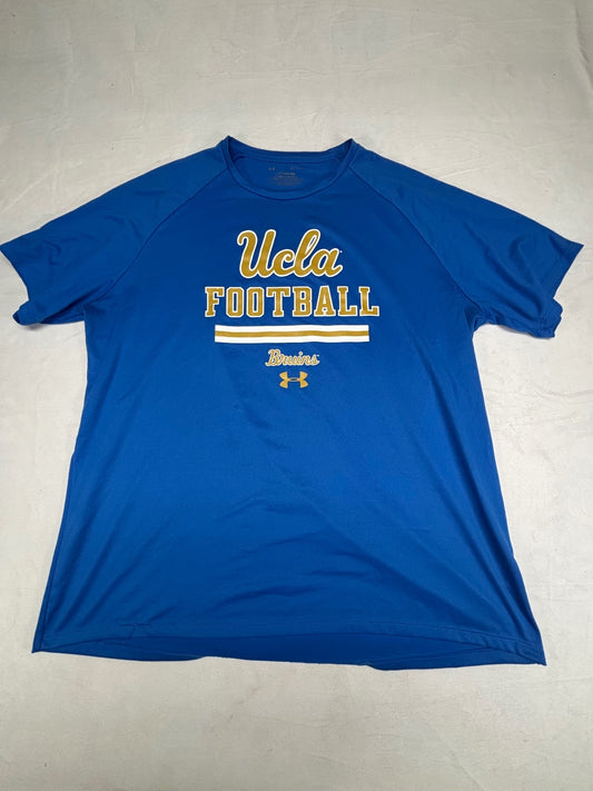 Under Armour UCLA Football Bruins Blue The Tech Tee T-shirt XL