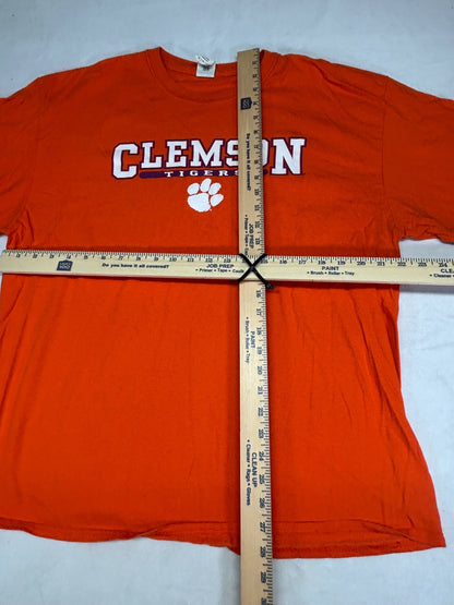 Vintage Y2K Era Gildan Heavy Cotton Clemson Tigers Erange T-shirt XL