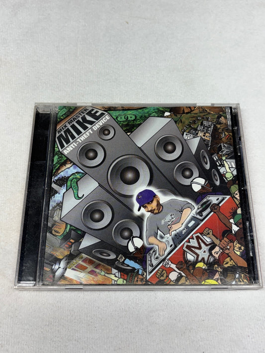 Mix Master Mike - Anti-Theft Device CD Album, 90s Hip Hop Turntablism, Very Good