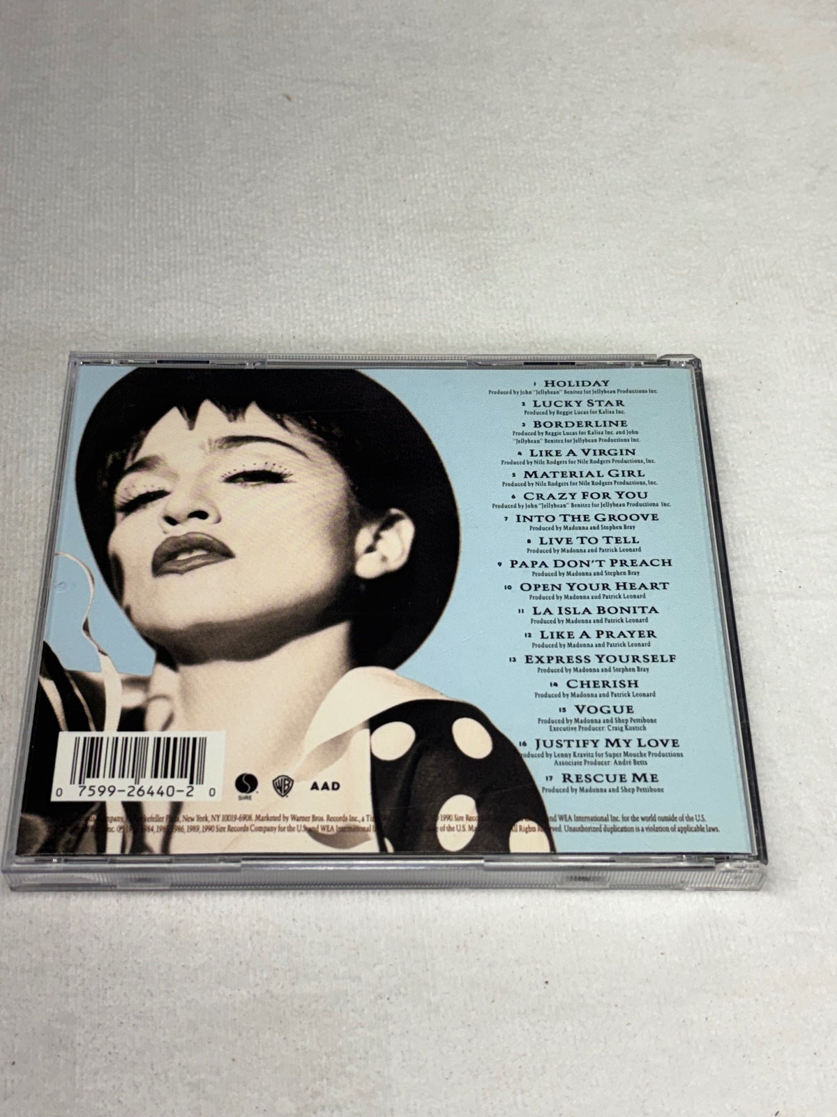 The Immaculate Collection CD Album by Madonna - Pop Hits