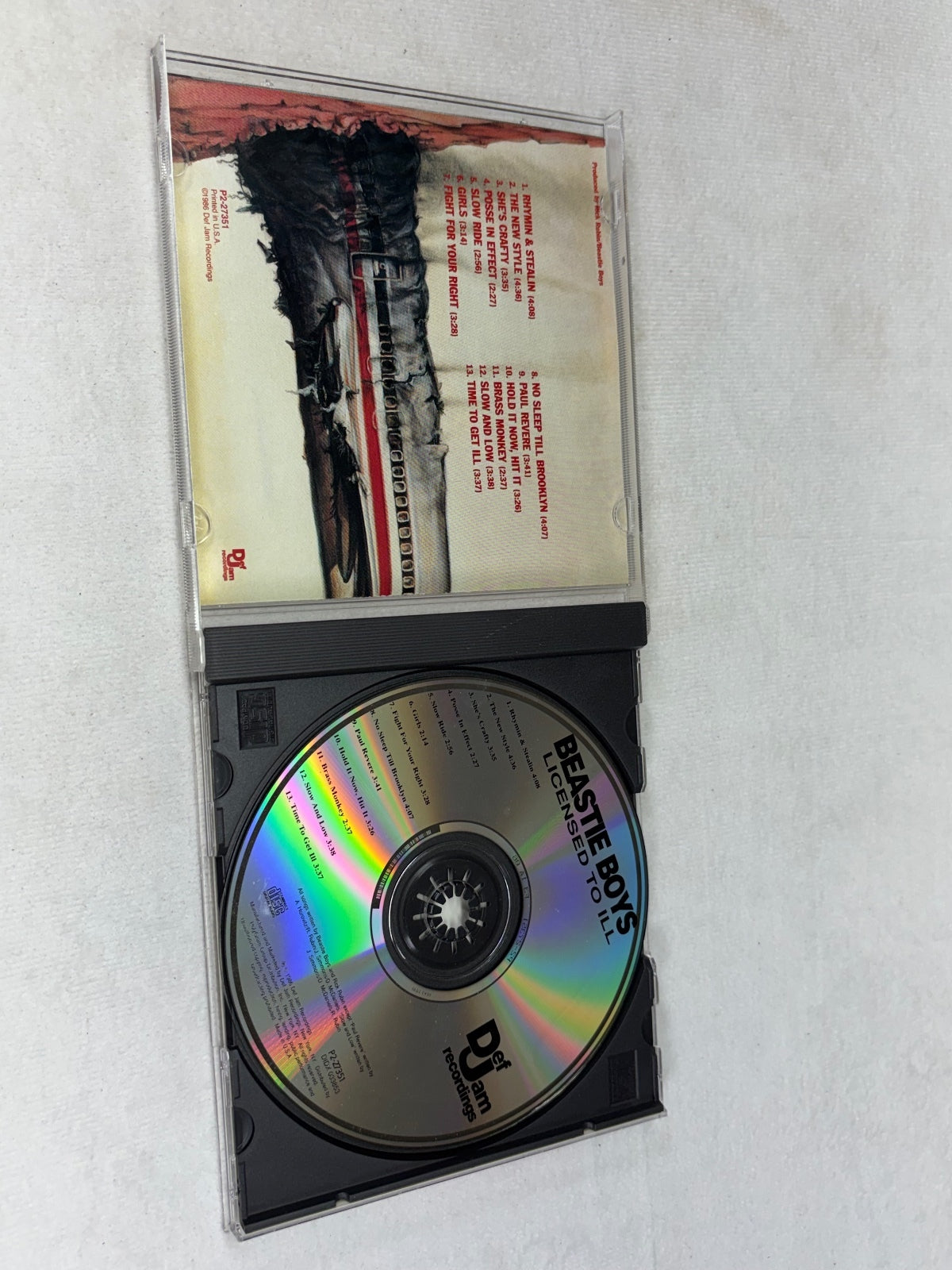 Beastie Boys Licensed to Ill CD Classic 1986 Hip-Hop Album, Very Good Condition