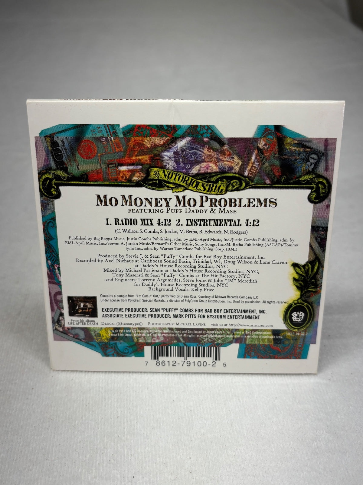 Notorious B.I.G. Mo Money Mo Problems CD Single Featuring Puff Daddy & Mase 90s