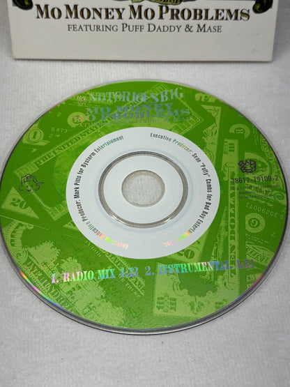 Notorious B.I.G. Mo Money Mo Problems CD Single Featuring Puff Daddy & Mase 90s
