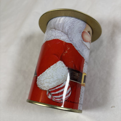 VTG 1986 B. Shackman & Co. NY Old Fashioned Santa Tins w/ Hat Cover Hong Kong