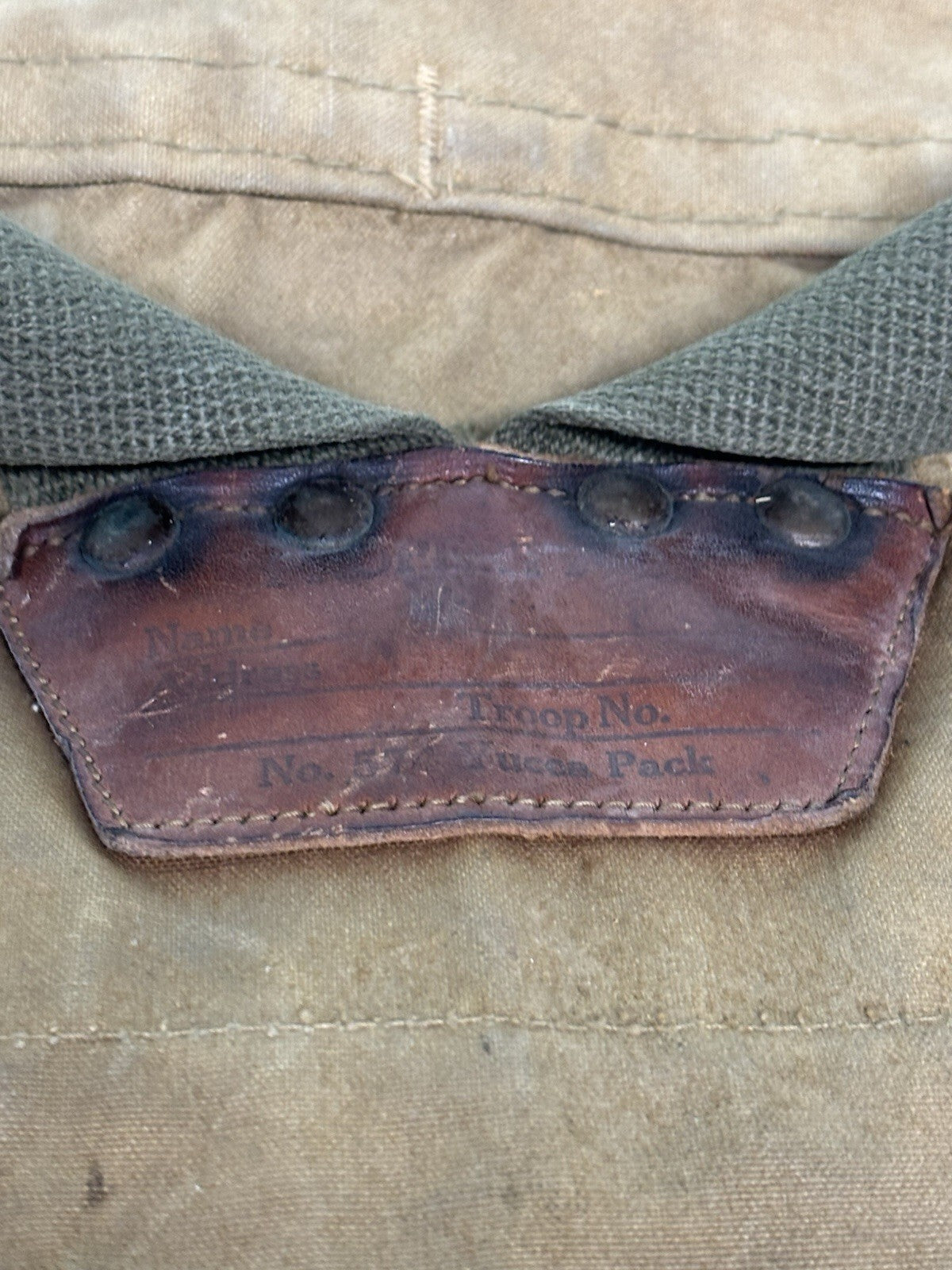 VTG 50’s Boy Scouts America 574 Yucca Pack Canvas Diamond National Council NYC