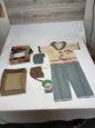 1960s Collegeville Popeye W/ Hood Cotton Flannel Costume 2120 Small NO Mask