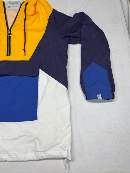 Ninth Hall Colorblock Half-Zip Hooded Anorak Pullover Windbreaker Hoodie Jacket