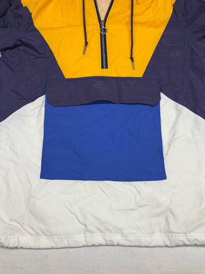 Ninth Hall Colorblock Half-Zip Hooded Anorak Pullover Windbreaker Hoodie Jacket