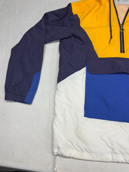 Ninth Hall Colorblock Half-Zip Hooded Anorak Pullover Windbreaker Hoodie Jacket