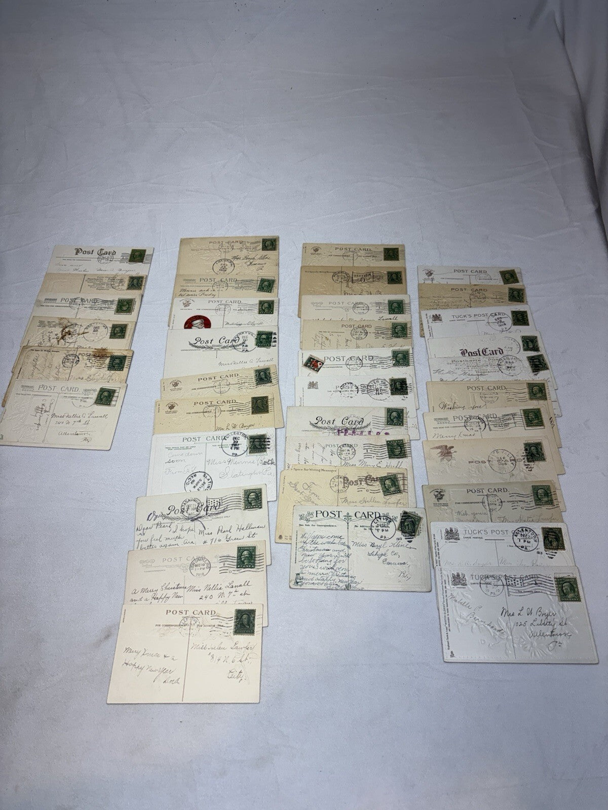 30+ Early 1900’s Christmas Postcard Lot German Tuck & Sons Sander & Feinberg