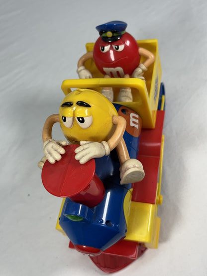 M&M's Candy Train Toy Vehicle with Red & Yellow Characters As IS Display