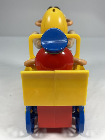 M&M's Candy Train Toy Vehicle with Red & Yellow Characters As IS Display